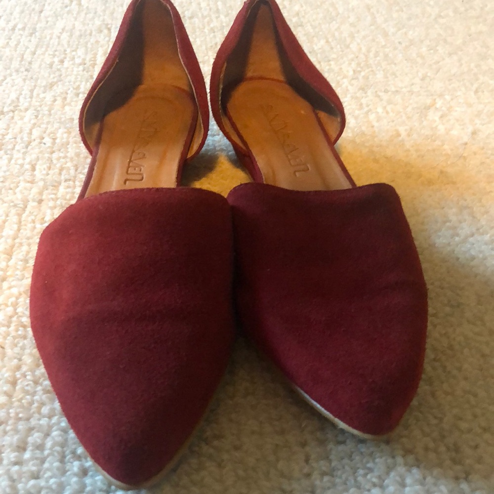 Trendy Red Cutout Shoes